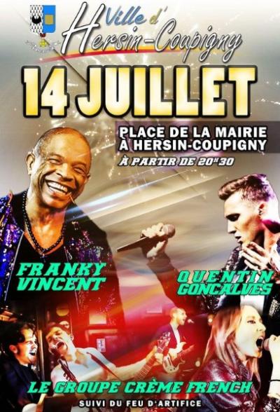 Spectacle du 14 Juillet 2024 - Rendez-vous à Ville d'Hersin Coupigny